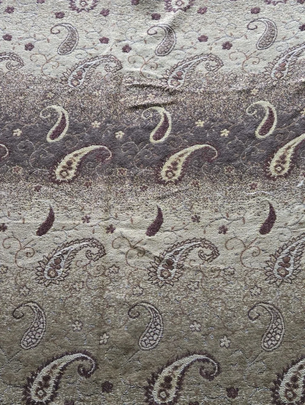 pashmina | one size | gold brown paisley scarf